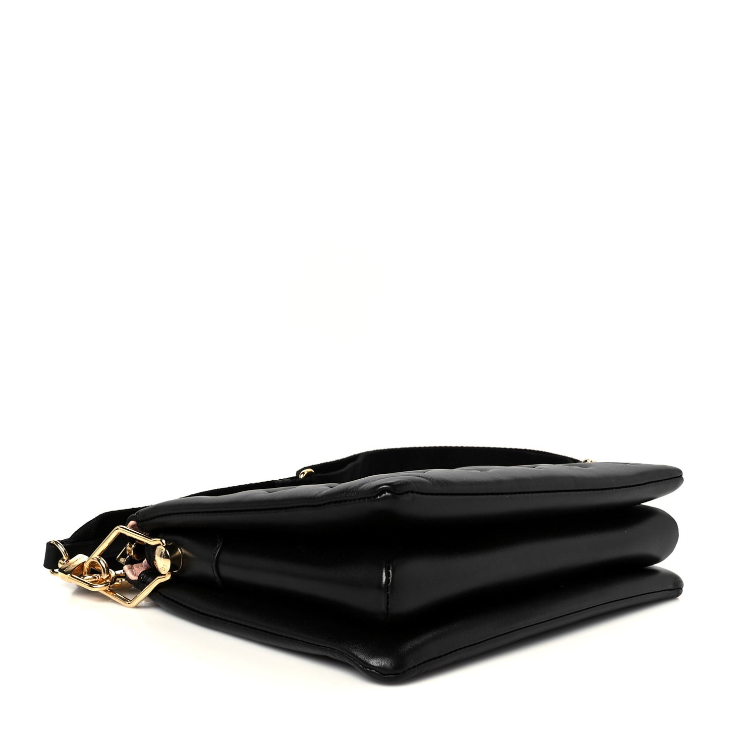 Lambskin Embossed Monogram Coussin PM Black