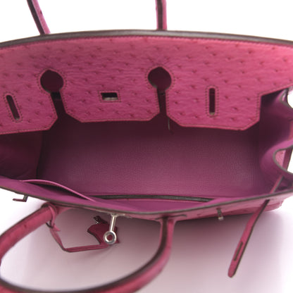 Hermes Ostrich Birkin 35 Fuchsia 7 of 36