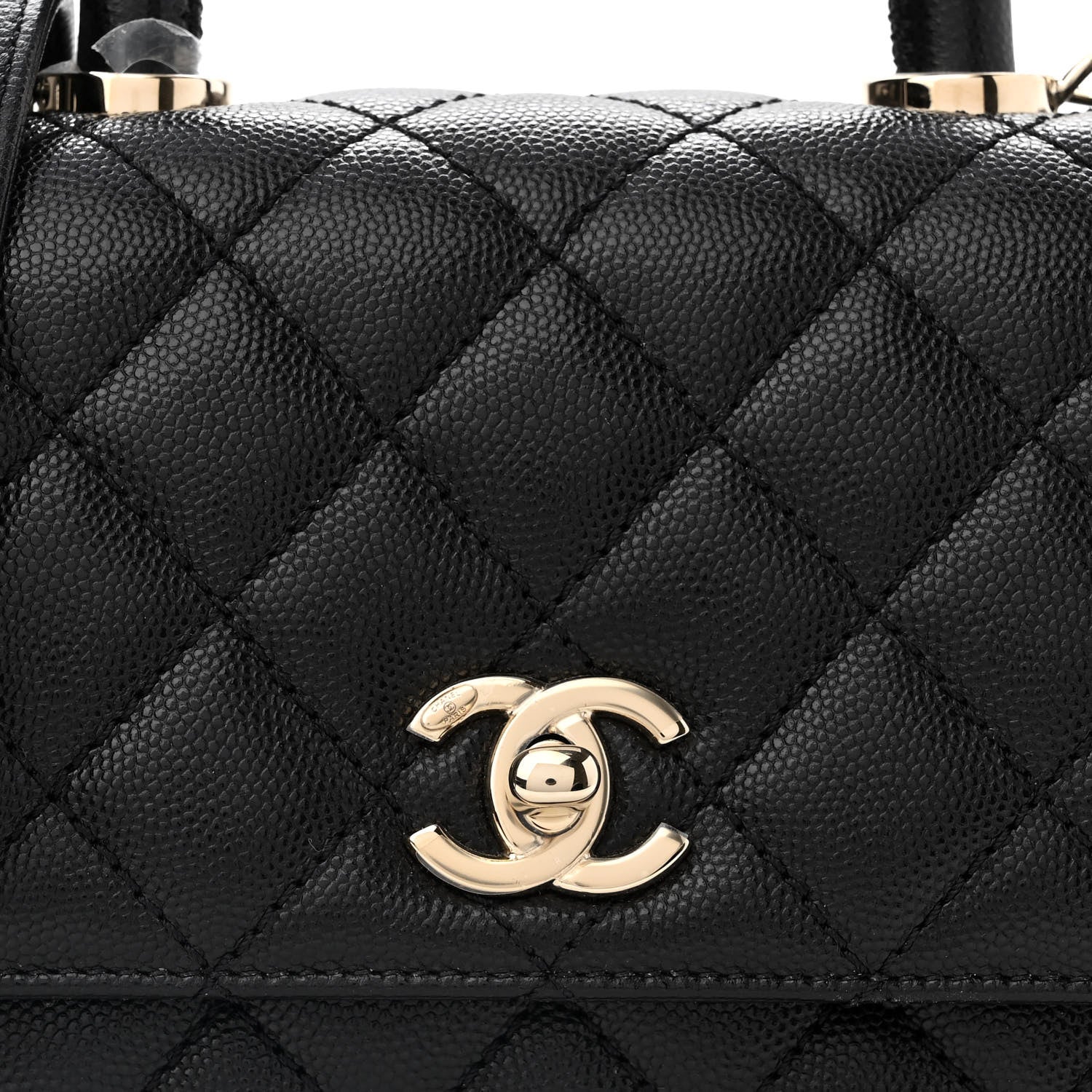 Chanel Caviar Quilted Extra Mini Coco Handle Flap Black 8 of 10