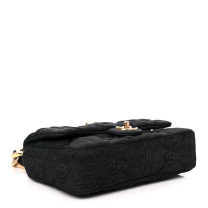 Chanel Denim Quilted Medium Funky Town Flap Black 4 of 12