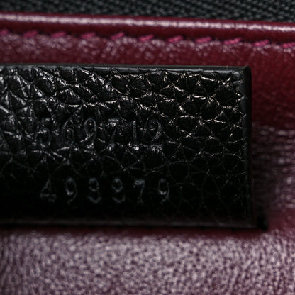 Gucci Grainy Calfskin Small Zumi Top Handle Bag Black 6 of 12