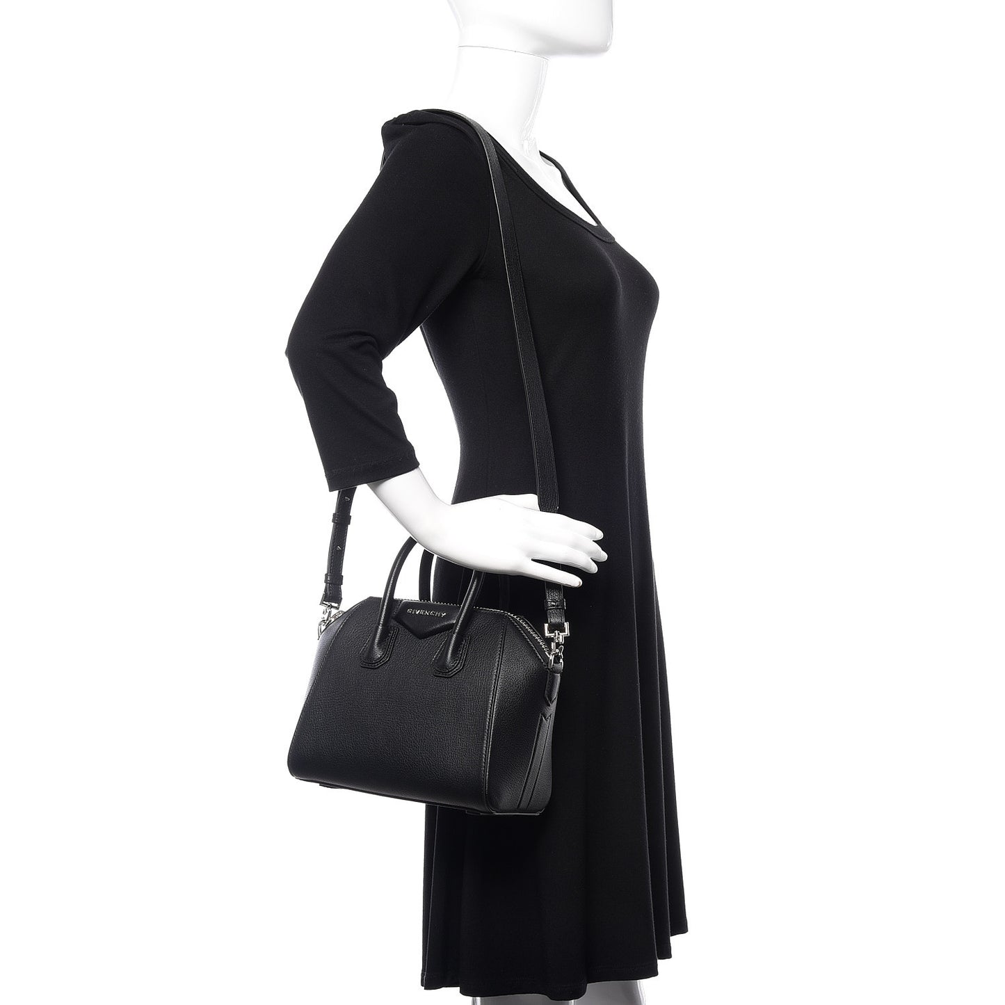Sugar Goatskin Mini Antigona Black