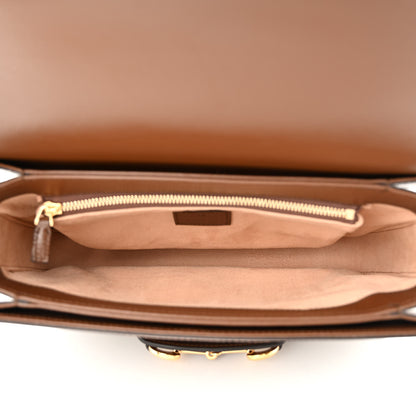 Gucci GG Supreme Monogram Horsebit 1955 Shoulder Bag Beige Brown Sugar 5 of 11