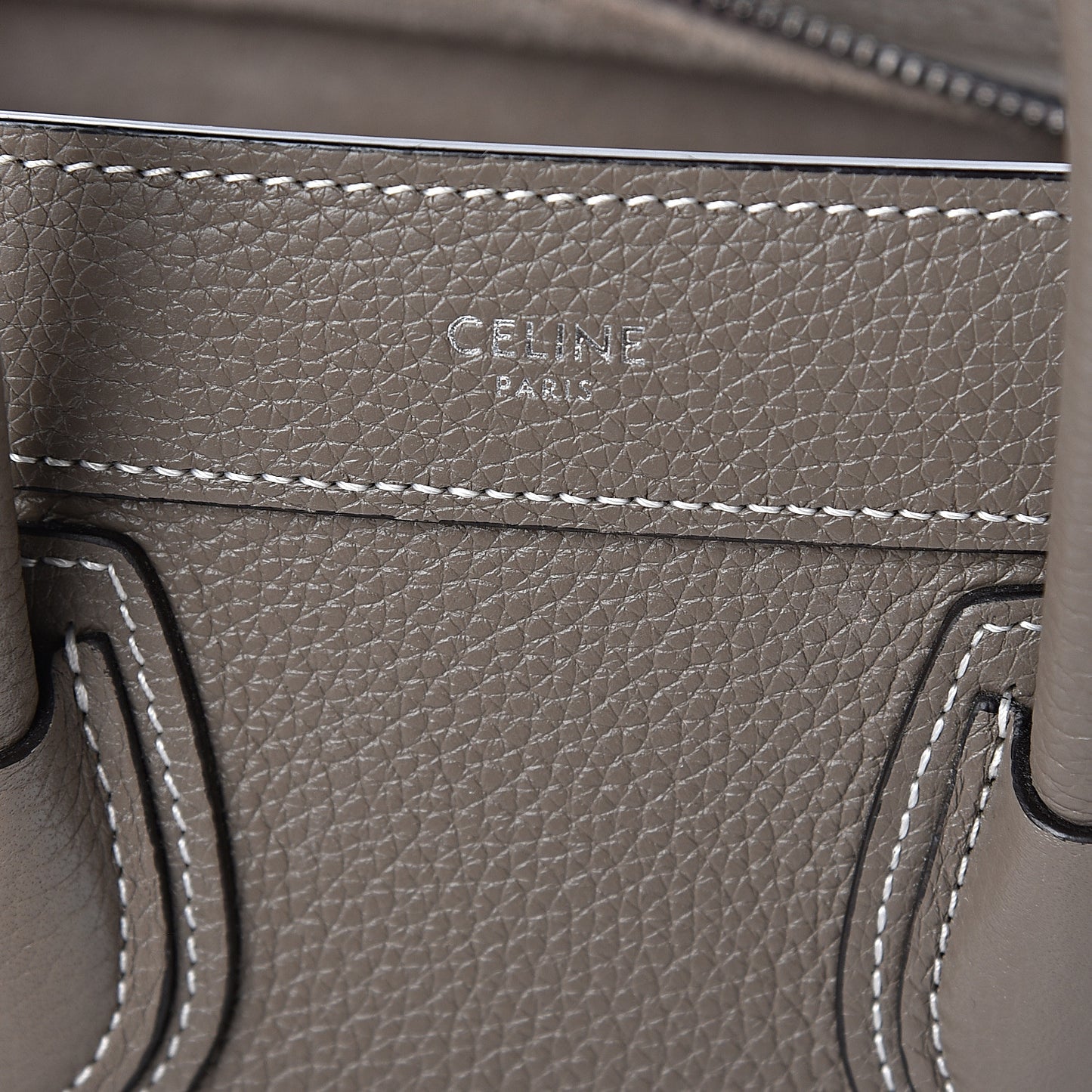 Drummed Calfskin Nano Luggage Souris