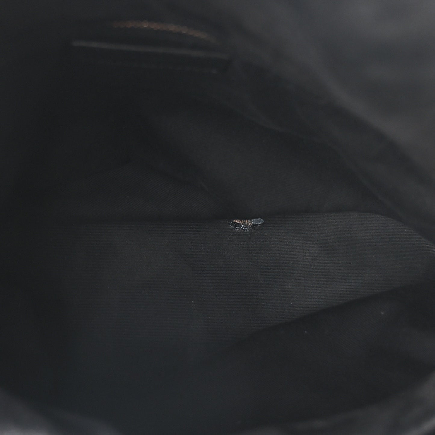 Patent Lambskin Quilted Medium Loulou Puffer Monogram Chain Satchel Black