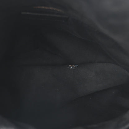 Saint Laurent Patent Lambskin Quilted Medium Loulou Puffer Monogram Chain Satchel Black 5 of 10