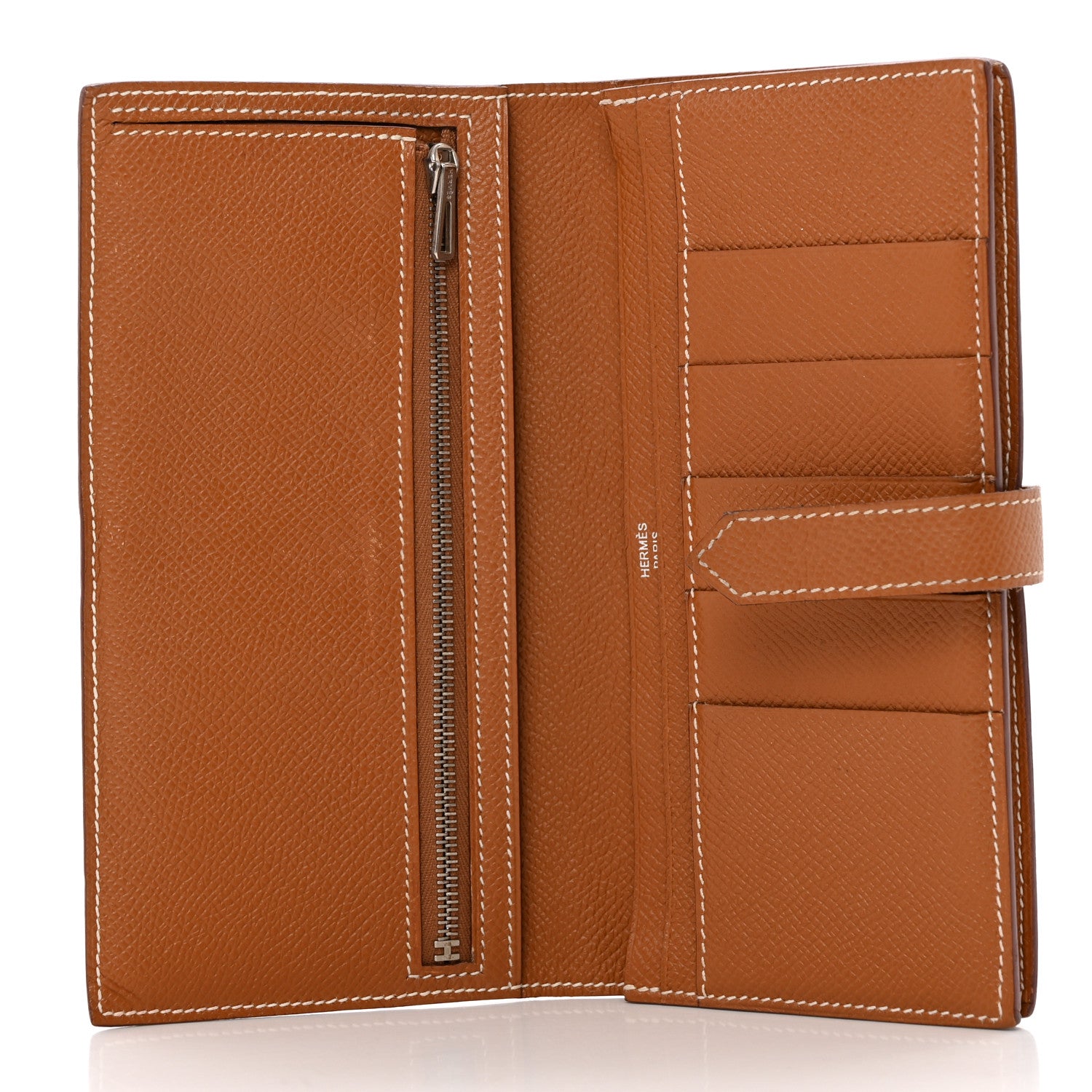 Hermes Epsom Bearn Gusset Wallet Gold 5 of 15