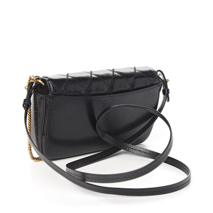 Givenchy Goatskin Quilted GV3 Mini Pocket Convertible Bag Black 2 of 9