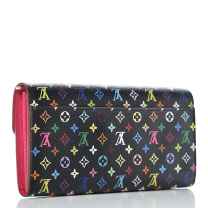 Louis Vuitton Monogram Multicolor Sarah Wallet NM Black Grenade 3 of 10