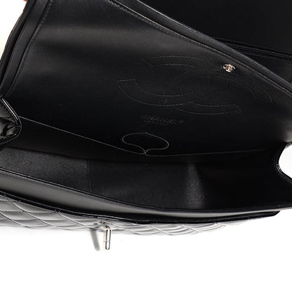 Chanel Patent Quilted Jumbo Double Flap Black 4 of 8