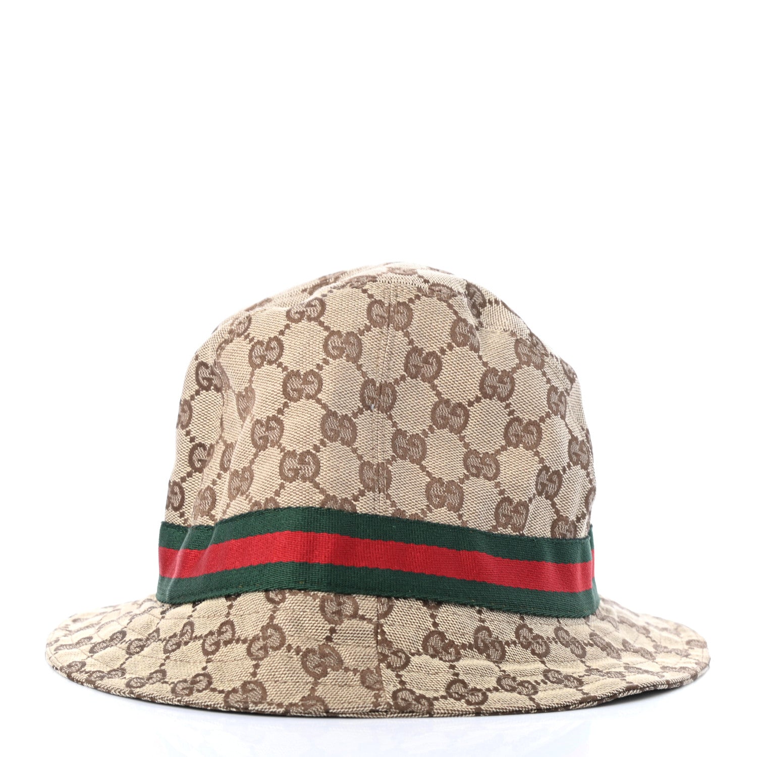 Gucci Monogram Web Bucket Hat M Brown 5 of 8