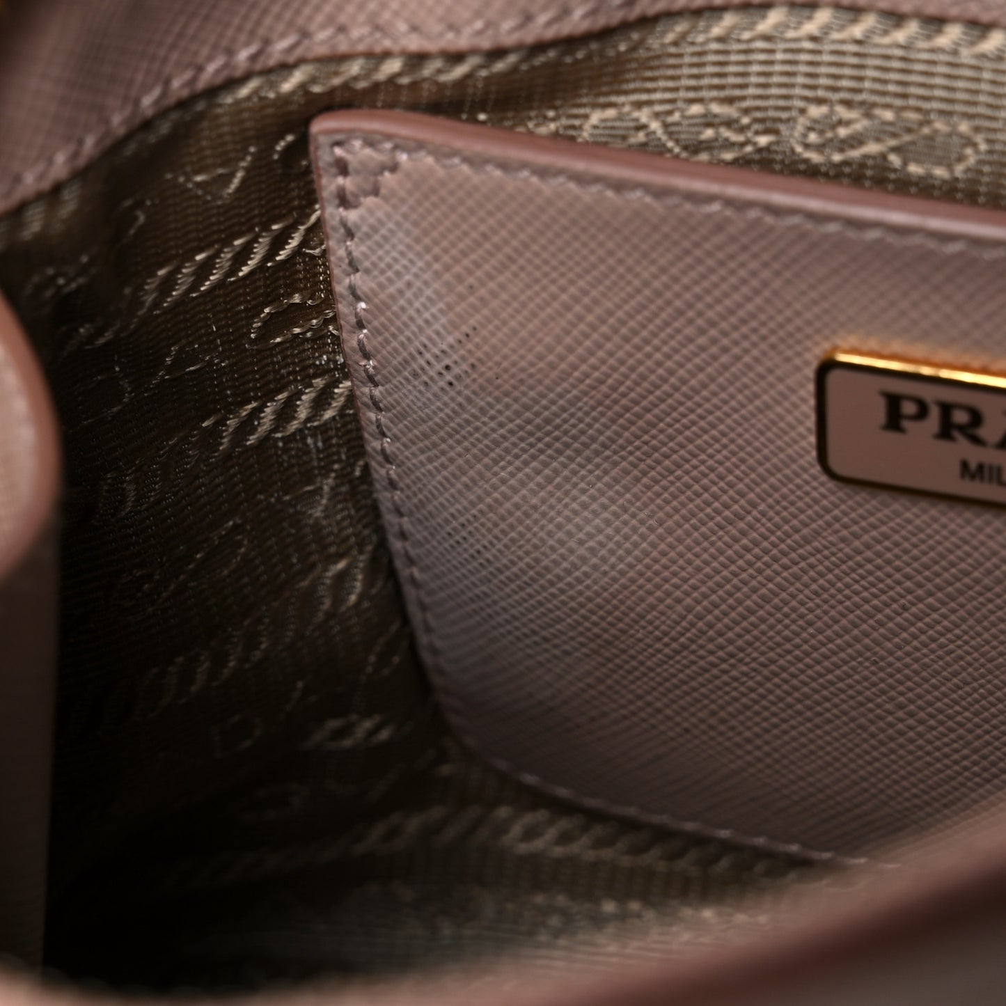 Saffiano Lux Mini Promenade Tote Cammeo