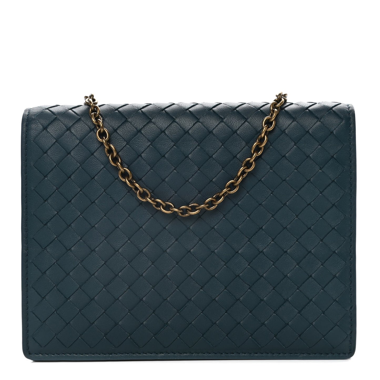 Nappa Intrecciato Chain Wallet Brighton