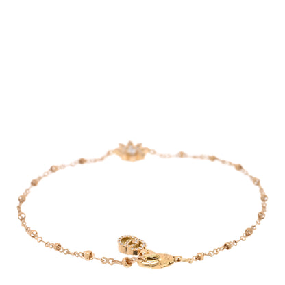 Gucci 18K Yellow Gold Diamond Flora Station Bracelet 2 of 3