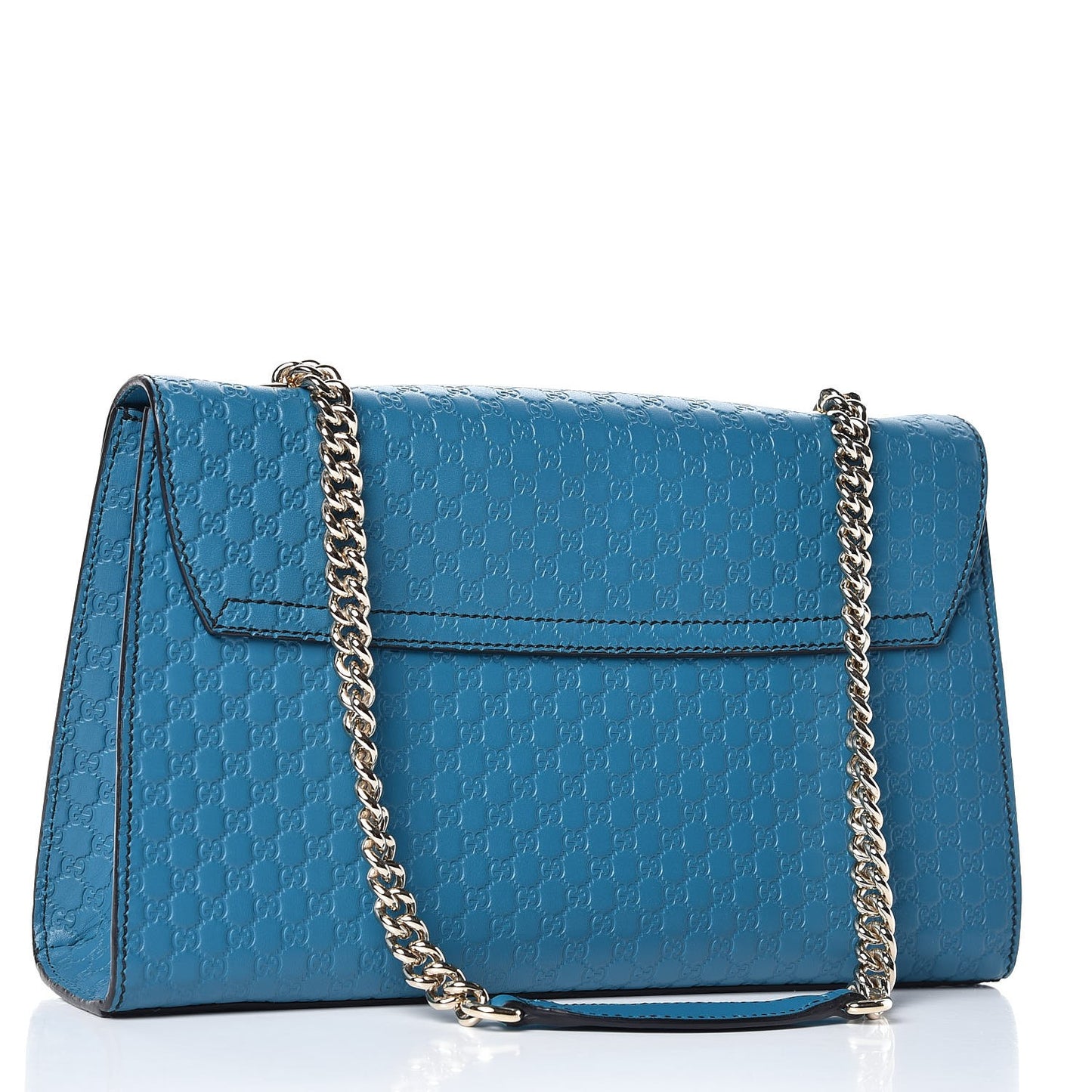 Soft Microguccissima Medium Emily Chain Shoulder Bag Deep Cobalt