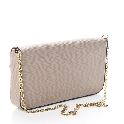 Louis Vuitton Epi Felicie Pochette Chain Wallet Galet 2 of 7