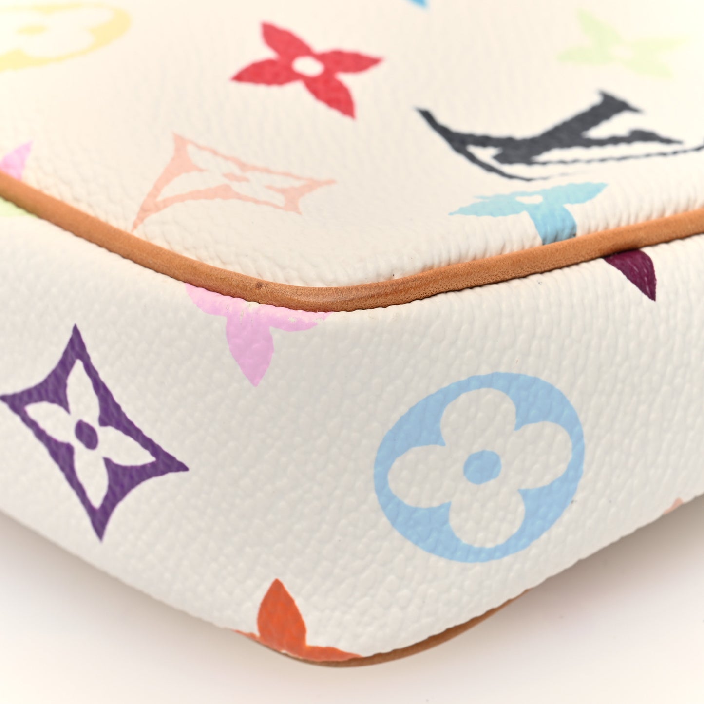 Monogram Multicolor Pochette Accessories White
