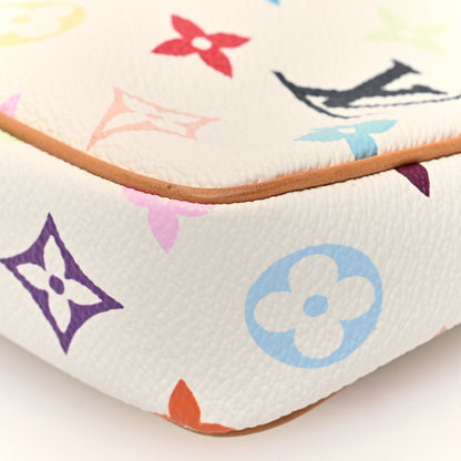 Louis Vuitton Monogram Multicolor Pochette Accessories White 9 of 9