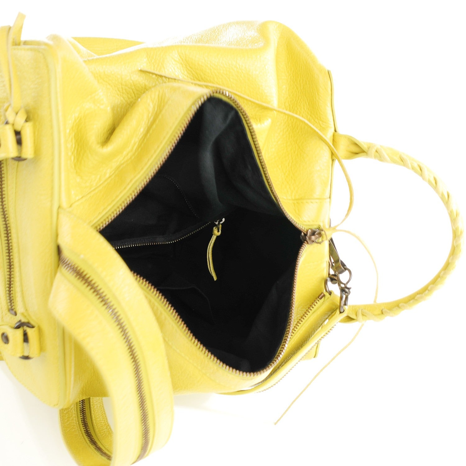 Balenciaga Agneau Classic Hardware Zip Traveler Backpack Jaune Poussin 5 of 8