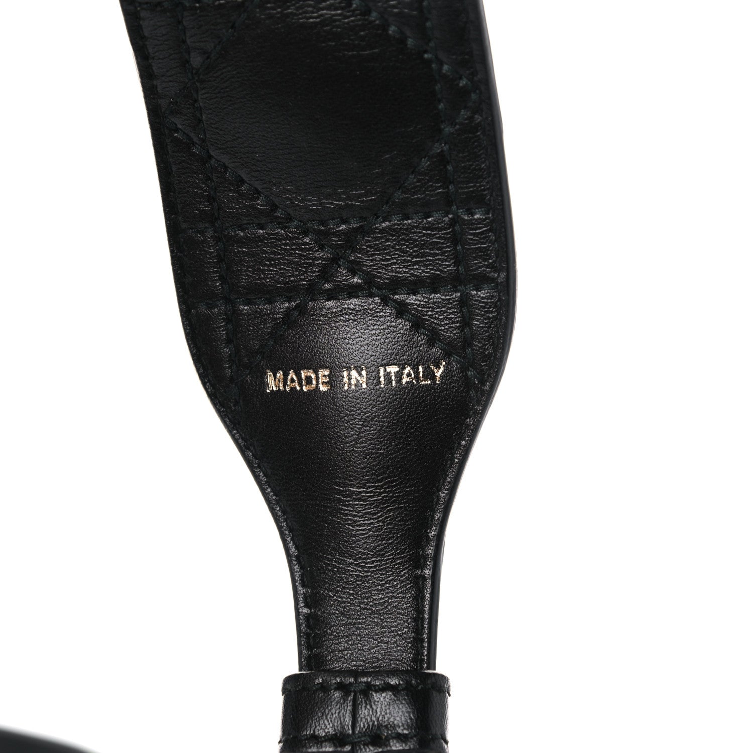 Christian Dior Lambskin Cannage Shoulder Strap Black 3 of 4