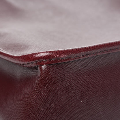 Prada Saffiano Messenger Satchel Granato 11 of 13