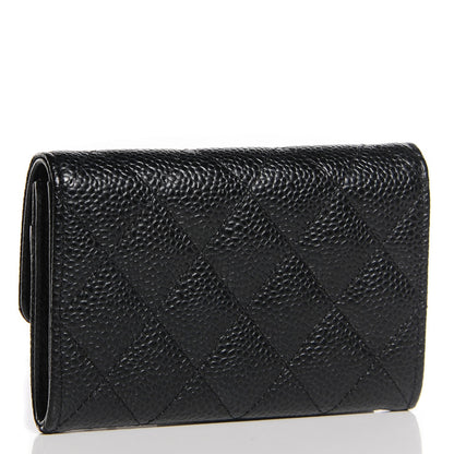 Chanel Caviar Quilted Flap Card Holder Black 3 of 9