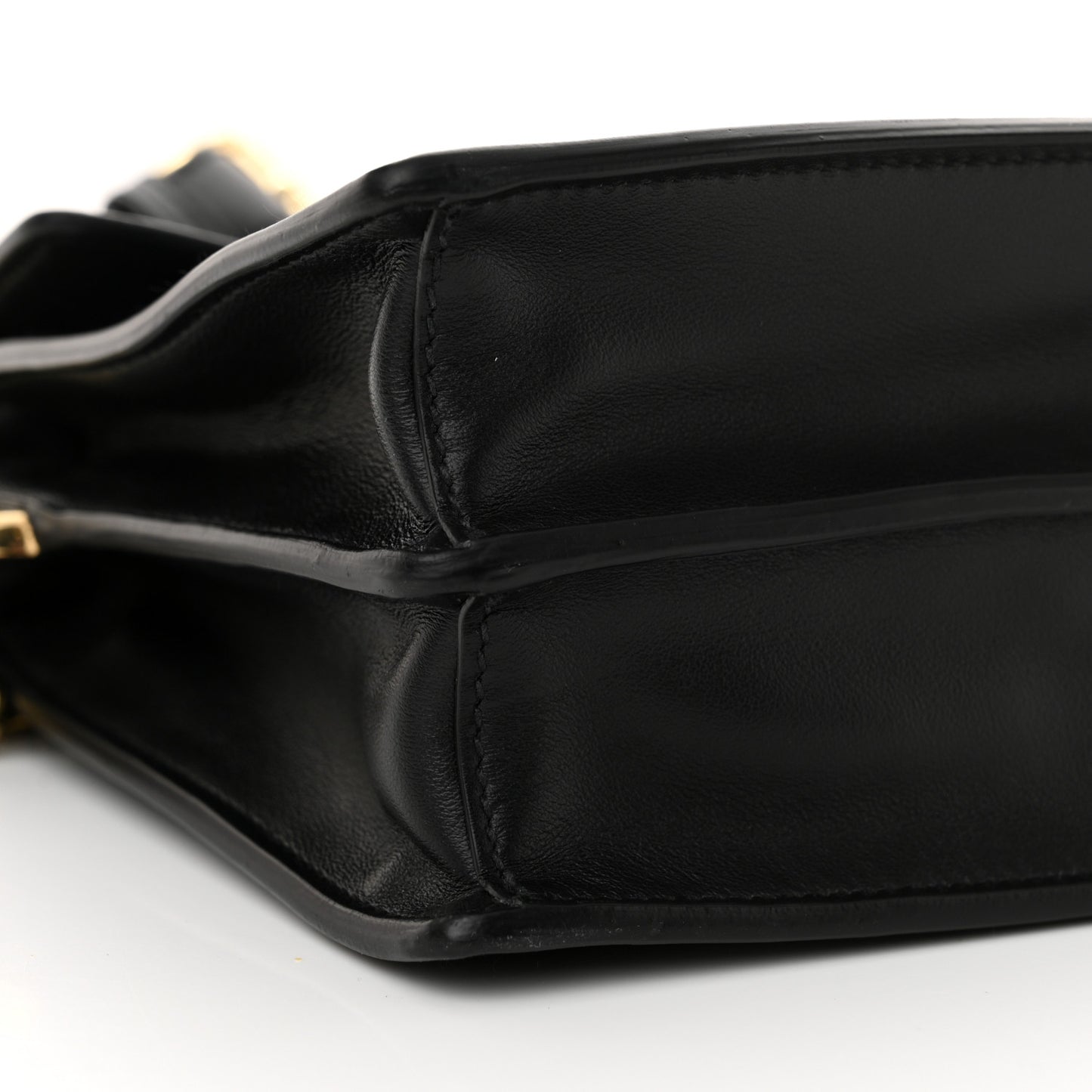 Calfskin Soft Sound Charms Shoulder Bag Black