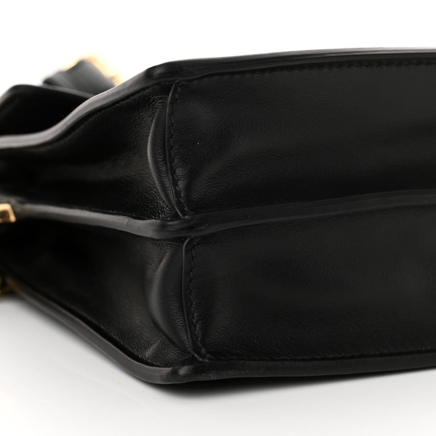 Prada Calfskin Soft Sound Charms Shoulder Bag Black 8 of 10