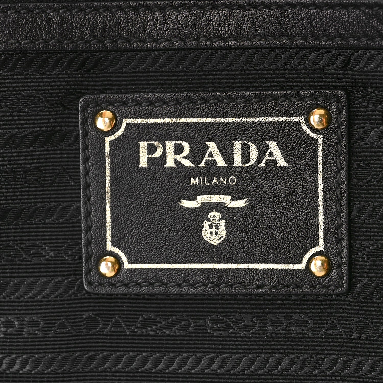 Prada Soft Calf Tote Black 6 of 8