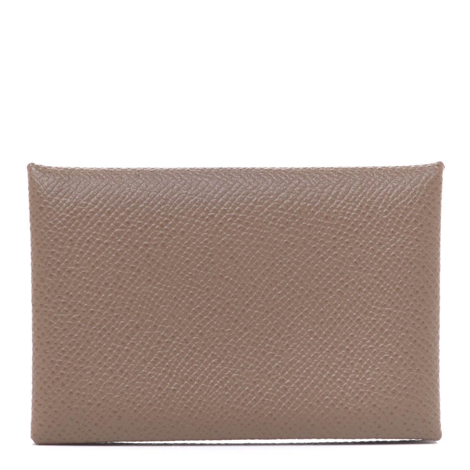 Hermes Epsom Calvi Card Case Etoupe 1 of 8