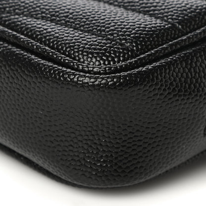 Saint Laurent Grain De Poudre Matelasse Monogram Baby Lou Camera Bag Black 10 of 10
