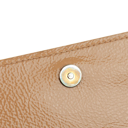 Saint Laurent Textured Patent Calfskin Monogram Large Belle De Jour Clutch Nude 8 of 9
