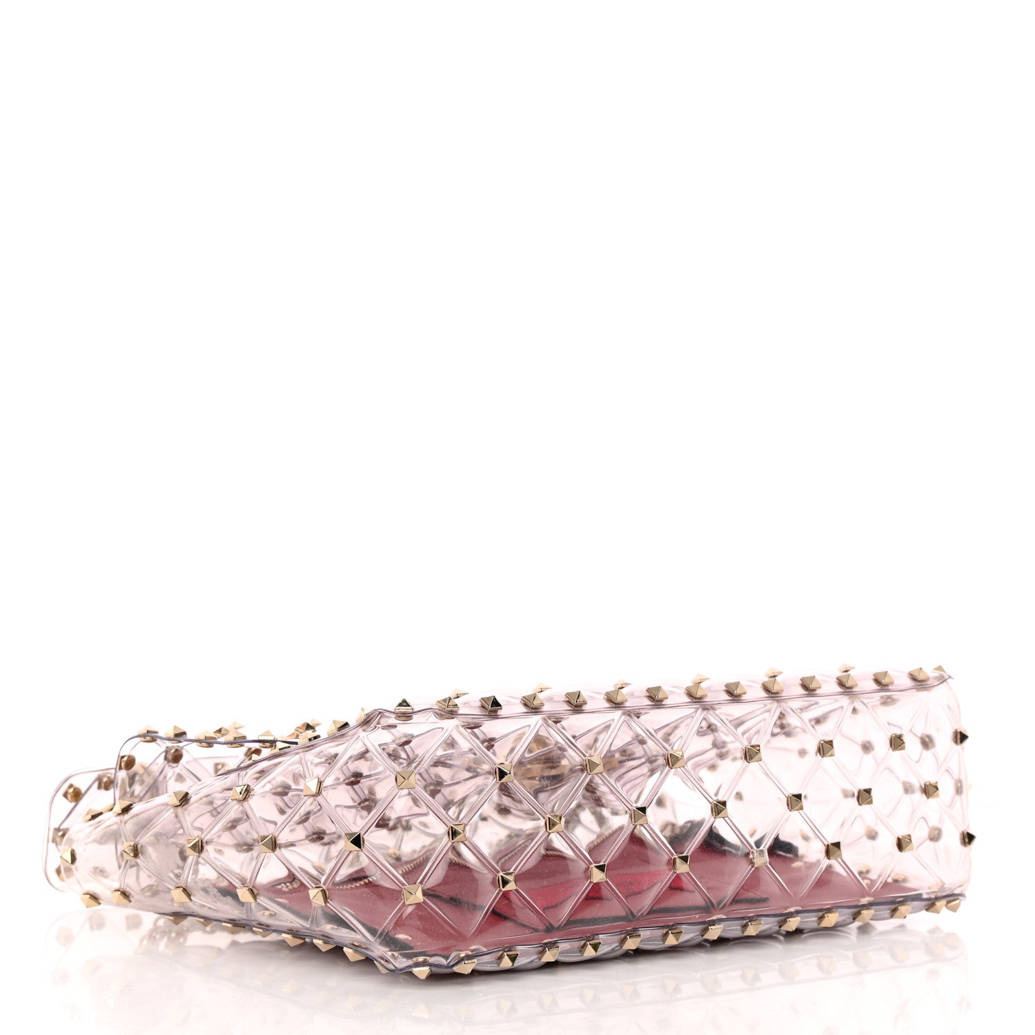Valentino Garavani PVC Medium Rockstud Spike Shoulder Bag 4 of 12