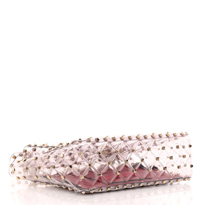 Valentino Garavani PVC Medium Rockstud Spike Shoulder Bag 4 of 12