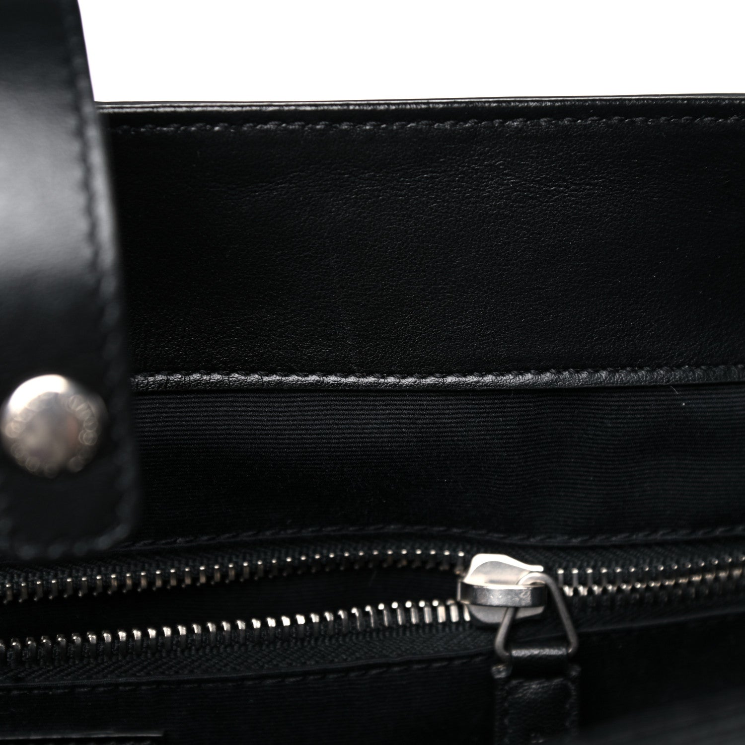 Saint Laurent Calfskin Flap Front Messenger Bag Black 12 of 15