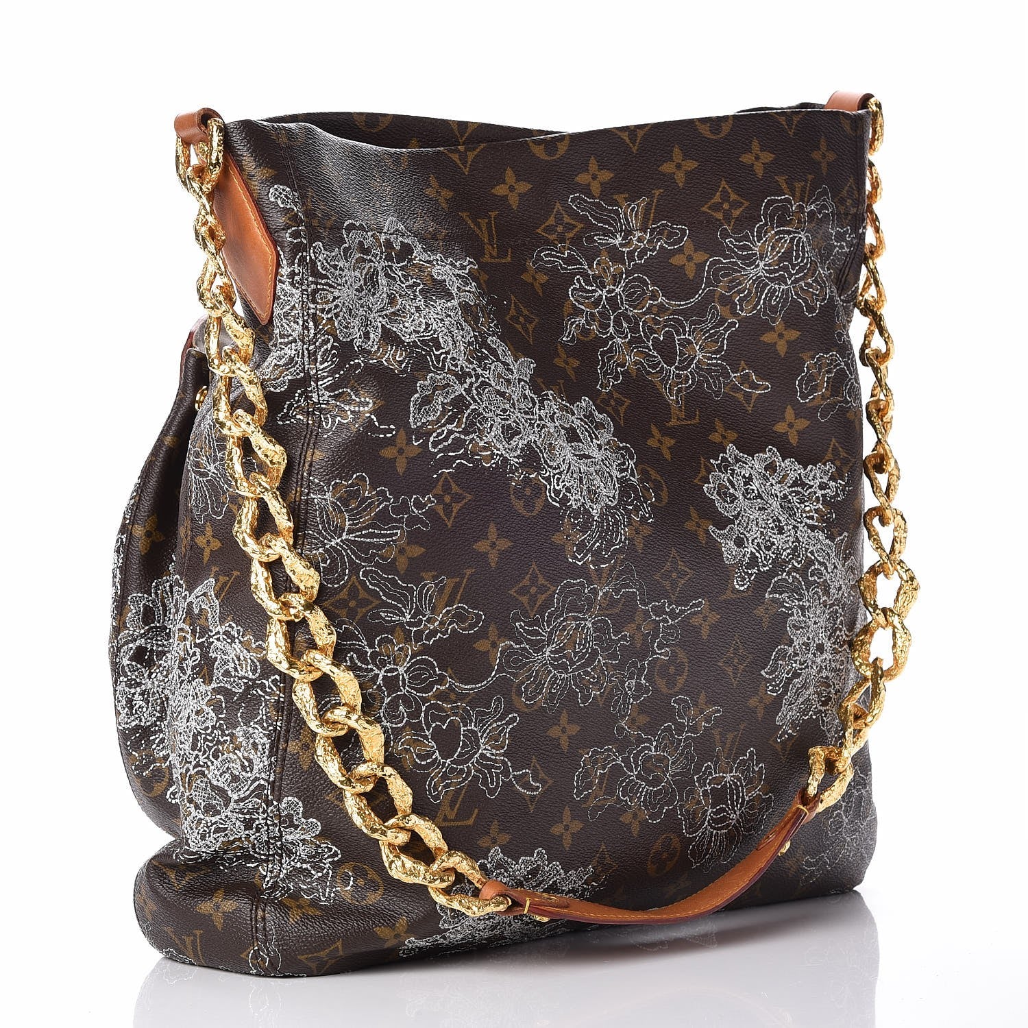 Louis Vuitton Monogram Dentelle Fersen Gold 3 of 7