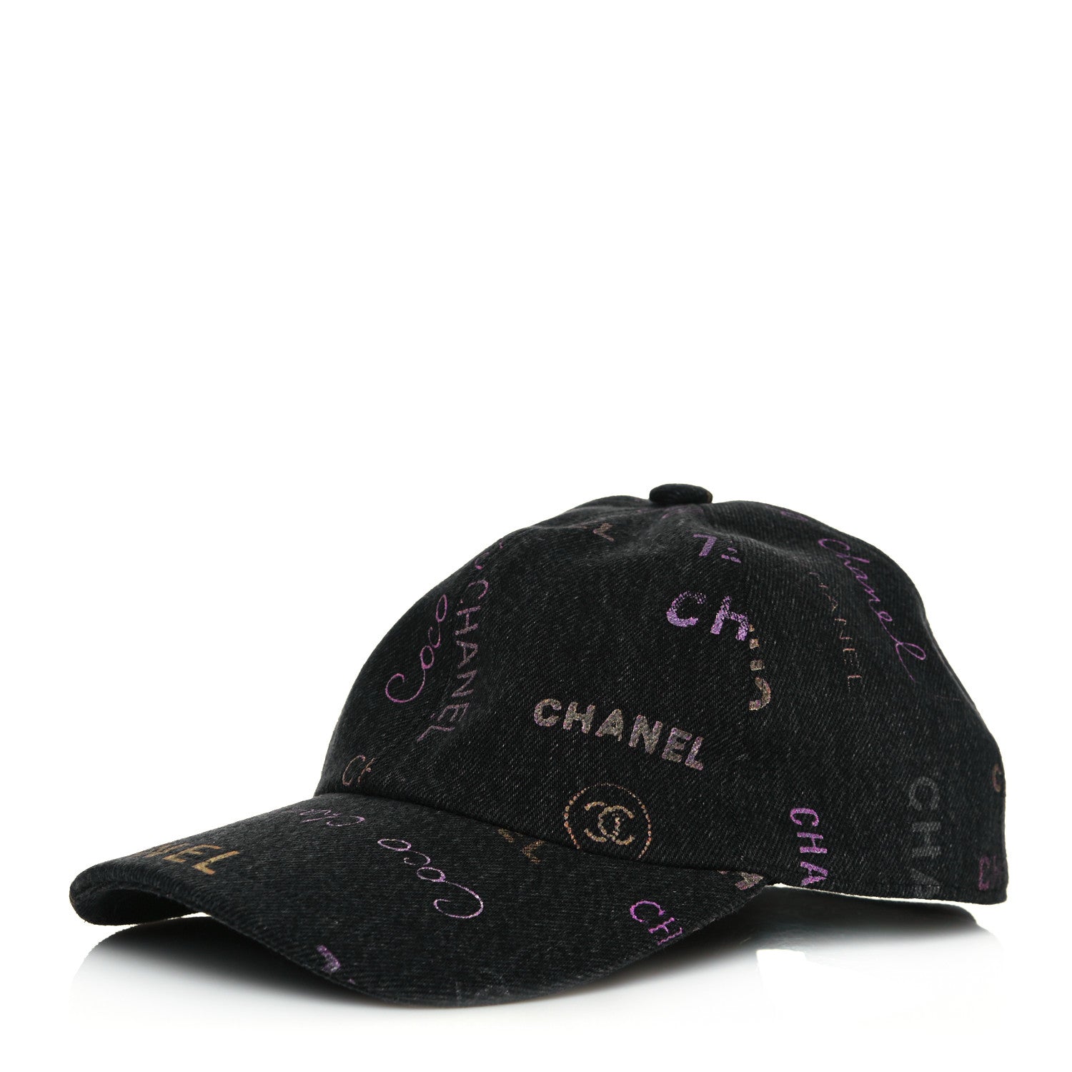 Chanel Denim Mood Cap Hat Black 1 of 8