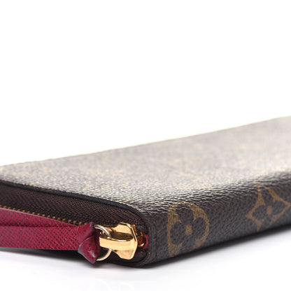 Louis Vuitton Monogram Clemence Wallet Fuchsia 8 of 19