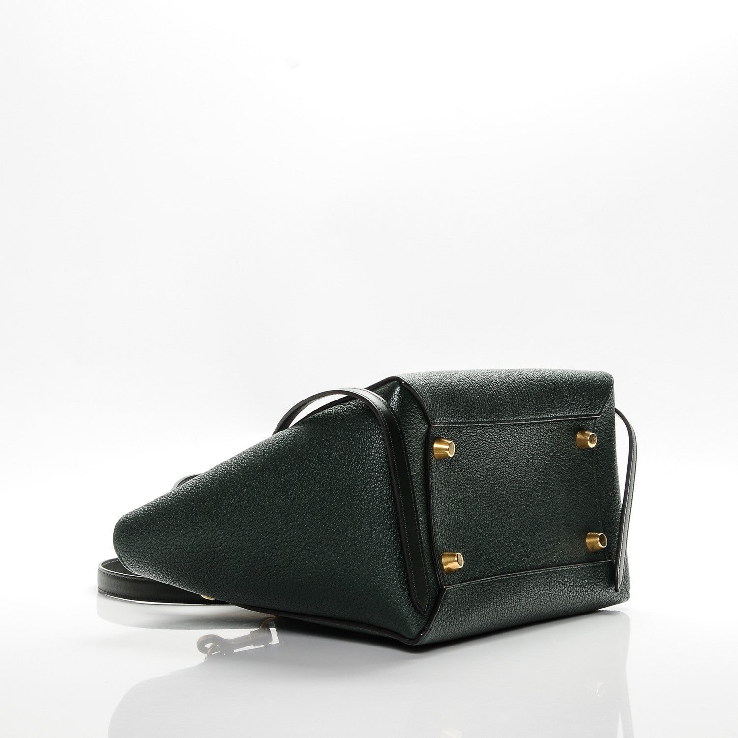 Celine Goatskin Smooth Calfskin Mini Belt Bag Vert Fonce 4 of 7