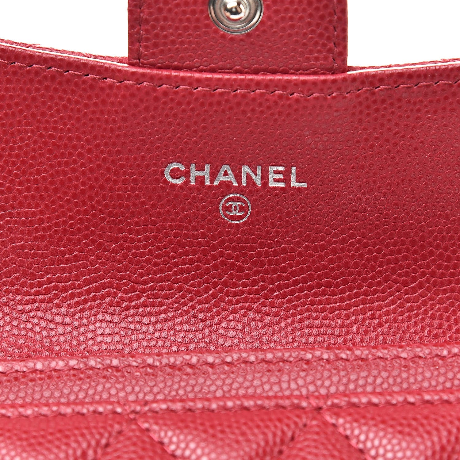 Chanel Caviar Quilted Flap Card Holder Pink 6 of 9