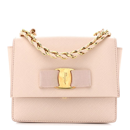 Salvatore Ferragamo Hammered Calfskin Mini Vara Bow Crossbody Bag 1 of 11