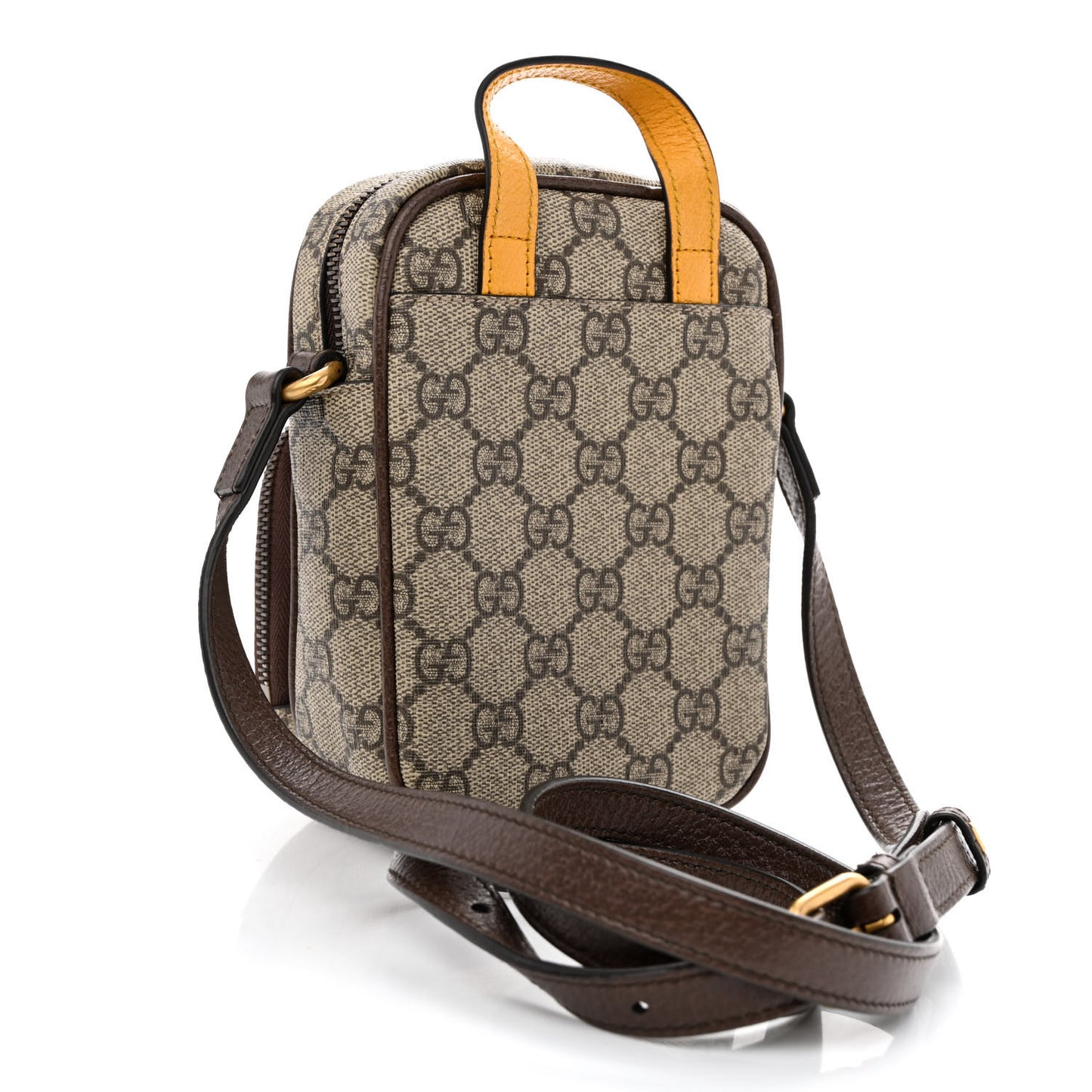 GG Supreme Monogram Mini Neo Vintage Double Zip Messenger Bag Beige New Acero Crop