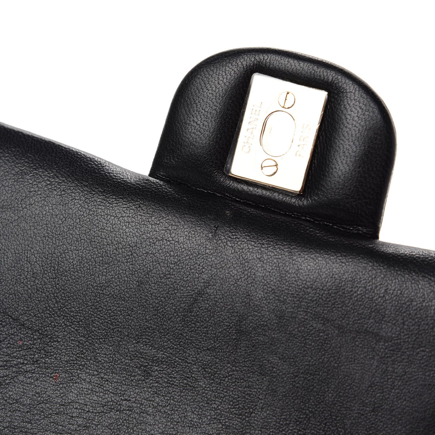 Lambskin Quilted Mini Rectangular Flap Black