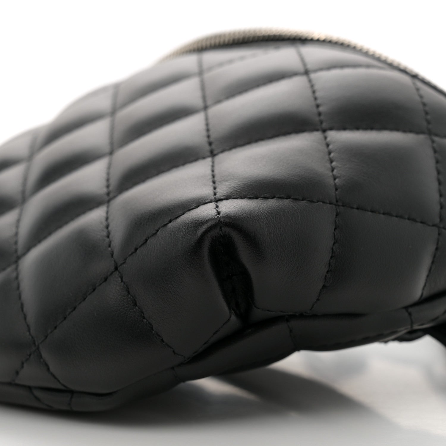 Chanel Lambskin Quilted Waist Belt Bag Black 10 of 10