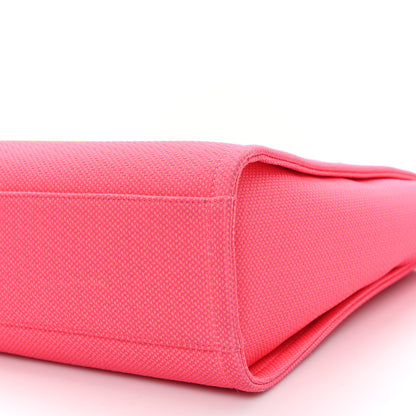 Chanel Canvas Mini Deauville Tote Pink Orange 10 of 12