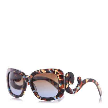 Prada Acetate Baroque Sunglasses SPR 27O Blue Tortoise 1 of 8