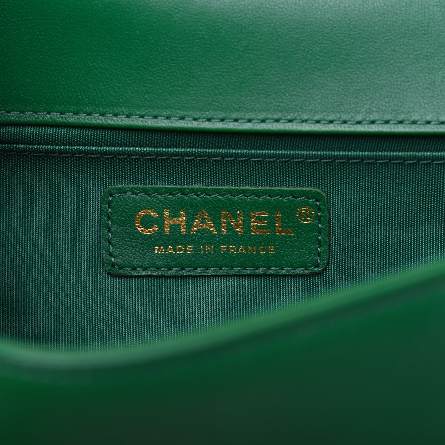 Chanel Lambskin Quilted Medium Boy Flap Green 8 of 17