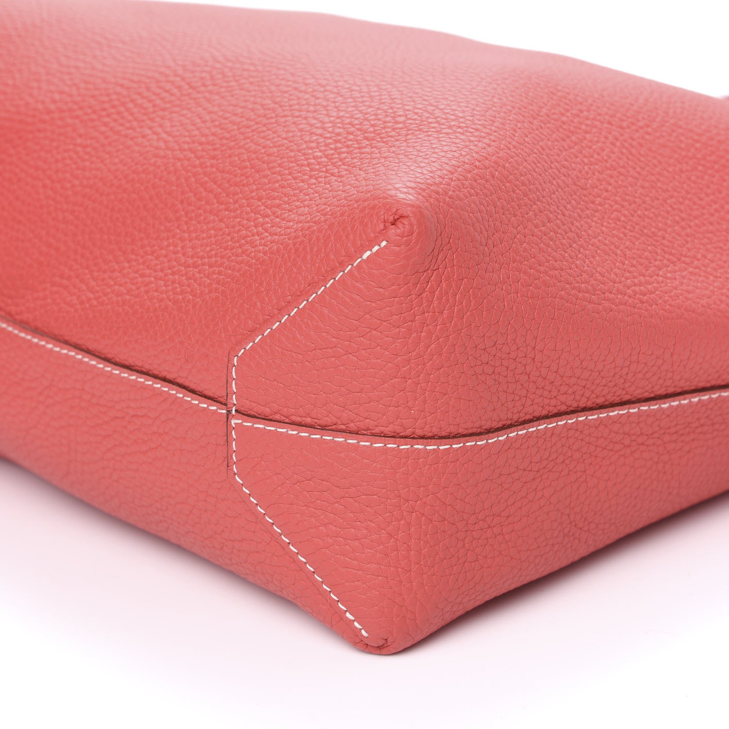 Hermes Taurillon Clemence Double Sens 36 Reversible Tote Rubis Bougainvillea 14 of 15