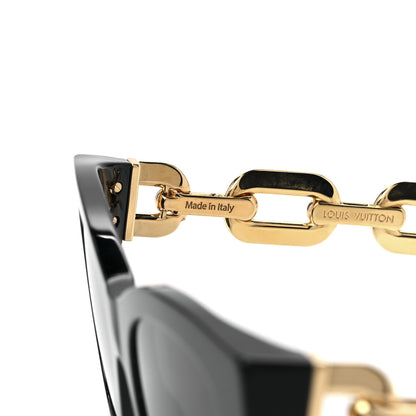 Louis Vuitton Acetate Metal LV Edge Sunglasses Z1631E Black 10 of 11