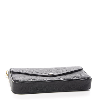 Louis Vuitton Empreinte Pochette Felicie Chain Wallet Black 4 of 14